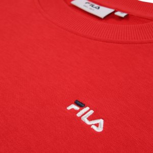 Fila Bluza męska Fila Leverano Regular Crew Sweat czerwona FAM0876 30002 XL 3