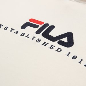 Fila Bluza z kapturem kangurka Fila Valsera kremowa FAU0227 10010 S 3