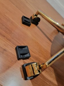 Patiomage Zestaw 5x blokada kółek krzesło gamingowe sim racing krzesło obrotowe 3
