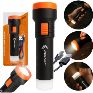 Latarka VERGIONIC Latarka LED Vergionic z akumulatorem Li-ion 300 mAh miniUSB 2xLED 3