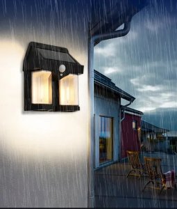 Kinkiet LTC Lampa ścienna solarna LED COB 10W 1200lm,czujnik ruchu,zmierzchu,akumul.1800mAh IP54 (ABS) 4