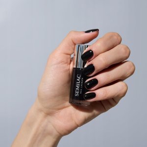 Semilac SEMILAC Nail Lacquer Klasyczny lakier do paznokci 109 Classic Black 9 ml 2