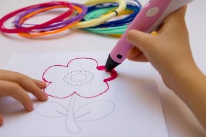R2 Invest Długopis 3D Różowy Zestaw Drukarka Magiczny Pen Dla Dzieci + Wkłady 9M 8