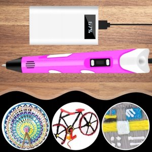 R2 Invest Długopis 3D Różowy Zestaw Drukarka Magiczny Pen Dla Dzieci + Wkłady 9M 10