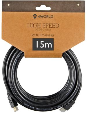Kabel 4World HDMI - HDMI 15m czarny (10348) 1