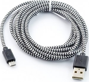 Kabel USB Art USB-A - microUSB 2 m Czarny (KABUSB2 A-MICRO 2M AL-OEM-107A) 1
