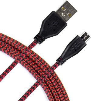 Kabel USB Art USB-A - microUSB 2 m Czerwony (KABUSB2 A-MICRO 2M AL-OEM-107B) 1