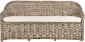 Beliani Sofa ogrodowa dla 3 osób SUSUA Rattan Naturalny (586067 Bel) 4