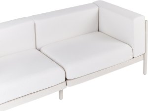 Beliani Sofa ogrodowa dla 2 osób FERRETTI Jasnobeżowy 4