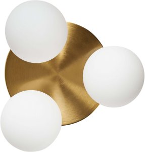 Lampa sufitowa Beliani MAVILLA Szkło Mosiężny 5