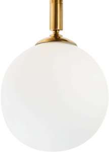 Lampa sufitowa Beliani MAVILLA Szkło Mosiężny 7