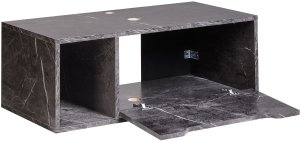 Beliani Wisząca szafka pod umywalkę CASCAVEL 80 cm Czarny marmur (617592 Bel) 2