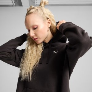 Puma Bluza damska z kapturem kangurka Puma ESS Comfort Hoodie FL czarna 682384 01 XL 3