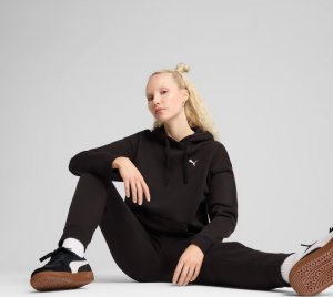 Puma Bluza damska z kapturem kangurka Puma ESS Comfort Hoodie FL czarna 682384 01 XL 6