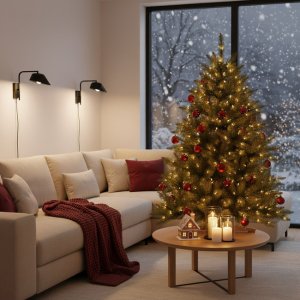 Springos Choinka sztuczna 120 cm świerk kaukaski jak żywy Royal Trees premium drzewko świąteczne UNIWERSALNY 7