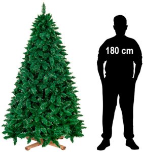 Springos Choinka sztuczna 220 cm sosna leśna jak żywa Royal Trees premium z drewnianym stojakiem UNIWERSALNY 23