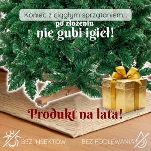 Springos Choinka sztuczna 220 cm sosna leśna jak żywa Royal Trees premium z drewnianym stojakiem UNIWERSALNY 5