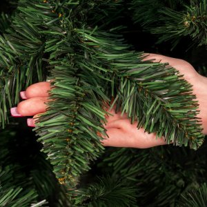 Springos Choinka sztuczna 220 cm sosna leśna jak żywa Royal Trees premium z drewnianym stojakiem UNIWERSALNY 10