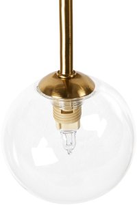 Lampa sufitowa Beliani MARICAO Szkło Mosiężny 7