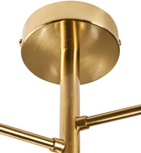 Lampa sufitowa Beliani MARICAO Szkło Mosiężny 8