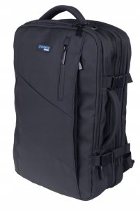 Plecak turystyczny 4kom.pl Plecak DONAU TRAVEL Prague, 17", 32l, USB + kabel, czarny 2
