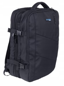 Plecak turystyczny 4kom.pl Plecak DONAU TRAVEL Prague, 17", 32l, USB + kabel, czarny 3