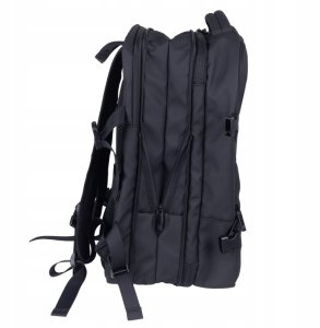Plecak turystyczny 4kom.pl Plecak DONAU TRAVEL Prague, 17", 32l, USB + kabel, czarny 4