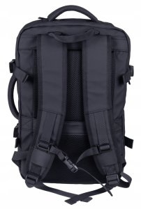 Plecak turystyczny 4kom.pl Plecak DONAU TRAVEL Prague, 17", 32l, USB + kabel, czarny 5