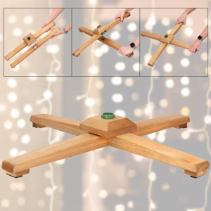 Springos Choinka sztuczna 240 cm sosna leśna jak żywa Royal Trees premium z drewnianym stojakiem UNIWERSALNY 12