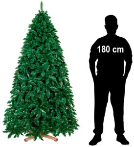 Springos Choinka sztuczna 240 cm sosna leśna jak żywa Royal Trees premium z drewnianym stojakiem UNIWERSALNY 19
