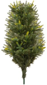 Springos Choinka sztuczna na pniu 220 cm ze stojakiem nowoczesny UNIWERSALNY 16