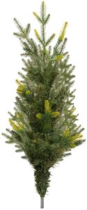 Springos Choinka sztuczna na pniu 220 cm ze stojakiem nowoczesny UNIWERSALNY 25