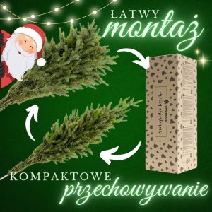 Springos Choinka sztuczna 180 cm z metalowym stojakiem UNIWERSALNY 6