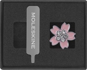Moleskine Przypinka MOLESKINE Sakura Pin Crystal Flower 2025, różowa 2