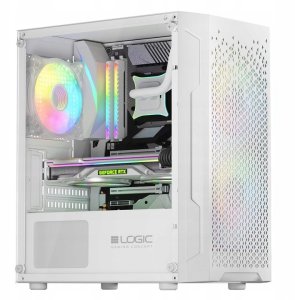 Komputer Netcom BIAŁY KOMPUTER GAMINGOWY DO GIER RYZEN 5 5600 16GB RTX 3050 6GB SSD 1TB W11 3xRGB 2