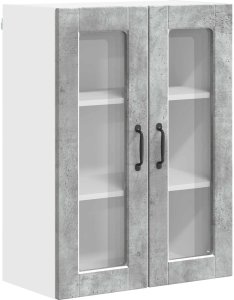 vidaXL vidaXL Front do zmywarki z półką Betonowy szary 60 x 31 x 80 cm 2
