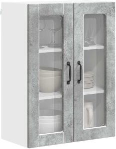 vidaXL vidaXL Front do zmywarki z półką Betonowy szary 60 x 31 x 80 cm 3