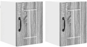 vidaXL vidaXL Front do zmywarki Lucca 2 pcs Szary Sonoma 30 x 31 x 40 cm 2