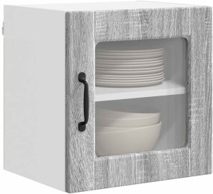 vidaXL vidaXL Front do zmywarki z półką 2 pcs Szary Sonoma 40 x 31 x 40 cm 3