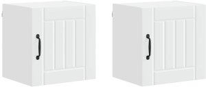 vidaXL vidaXL Front do zmywarki Lucca 2 pcs Biały 40 x 31 x 40 cm 2