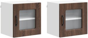 vidaXL vidaXL Front do zmywarki Kalmar 2 pcs Brązowy dąb 40 x 31 x 40 cm 2
