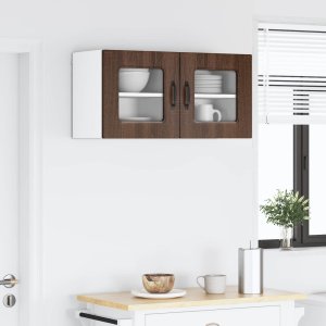 vidaXL vidaXL Front do zmywarki Kalmar 2 pcs Brązowy dąb 40 x 31 x 40 cm 4