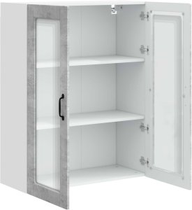 vidaXL vidaXL Front do zmywarki z półką Betonowy szary 80 x 31 x 100 cm 5