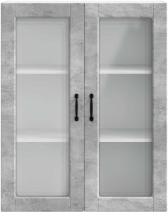 vidaXL vidaXL Front do zmywarki z półką Betonowy szary 80 x 31 x 100 cm 6