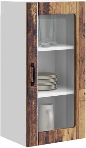 vidaXL vidaXL Front do zmywarki z półką Stare drewno 40 x 31 x 80 cm 3