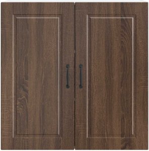 vidaXL vidaXL Front do zmywarki z półką Brązowy dąb 80 x 31 x 80 cm 6