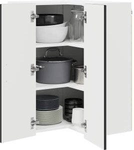 vidaXL vidaXL Front do zmywarki Lucca Czarny 57 x 57 x 80 cm 3