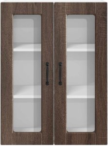 vidaXL vidaXL Front do zmywarki z półką Brązowy dąb 60 x 31 x 80 cm 6