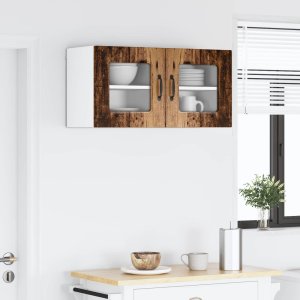 vidaXL vidaXL Front do zmywarki Kalmar 2 pcs Stare drewno 40 x 31 x 40 cm 4