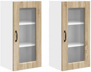 vidaXL vidaXL Front do zmywarki Kalmar 2 pcs Dąb Sonoma 40 x 31 x 80 cm 2